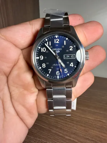 Relógio Seiko 5 Sports Field Automático SRPG29B1 Azul