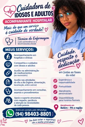 Atendimento domiciliar e acompanhante hospitalar