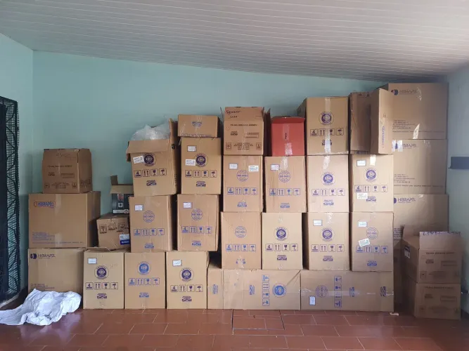 Caixa de papelão para mudança