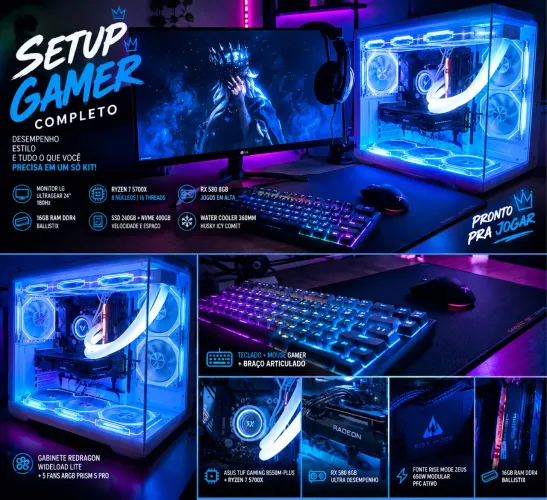 PC GAMER RYZEN 7 5700X + RX 580/ MONITOR 180HZ ?