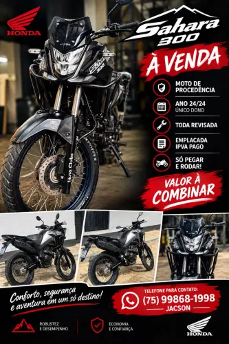 VENDO SAHARA 300 ABS FLEX - ÚNICO DONO