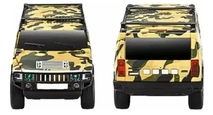 Carrro com caixa de som potente com rádio FM Bluetooth pendreve cartão sd recarregável