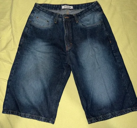 BERMUDA ANOTHER PLACE 44 (estilo Jorts) JEANS AZUL ESCUTO