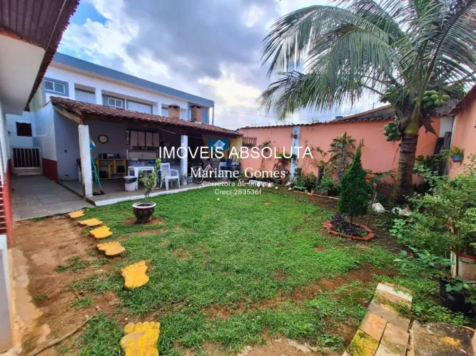 CASA COM QUATRO DORMITÓRIOS E EDÍCULA À VENDA EM ITANHAÉM