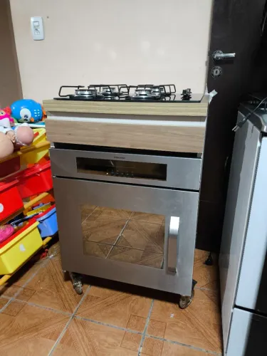 Balcão 100% MDF + Cooktop 4 Bocas Semi-novo + Forno Electrolux Digital 220 V