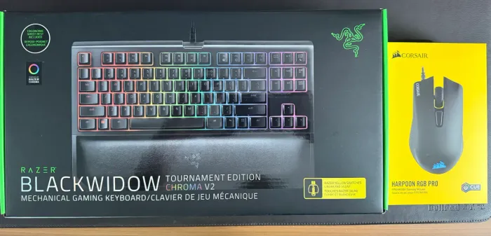 Kit Gamer Teclado Razer + Mouse Corsair