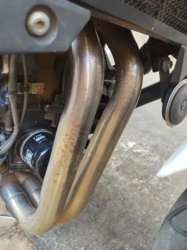 Coletor escapamento Full Honda CB500F com ponteira esportiva, Fuse Racing.