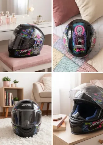 Capacete feminino