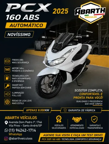 PCX 160 ABS 2025 Nova !! Único Dono Garantia de Fabrica