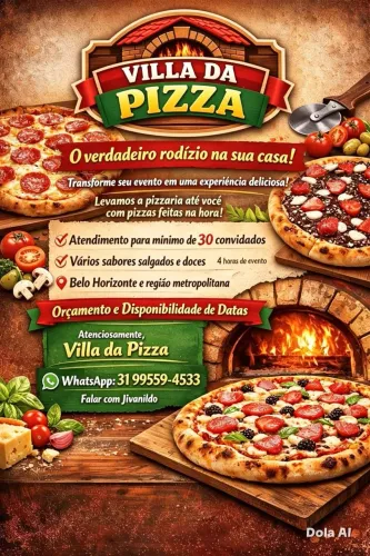 Rodízio de pizza em sua festa