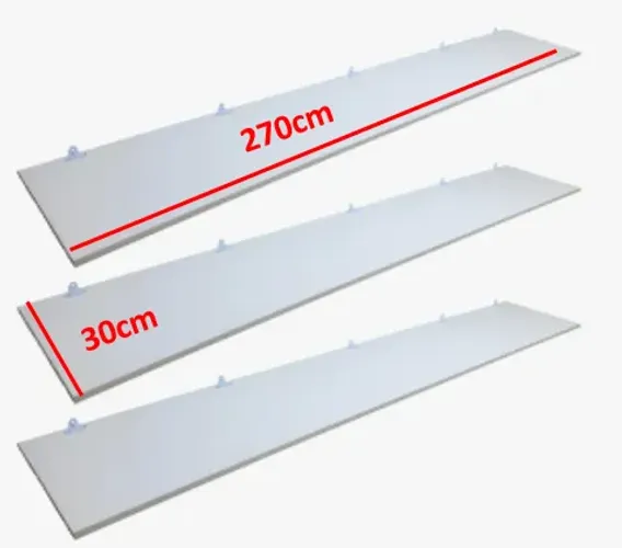 PRATELEIRA MDF BRANCO + MÃO FRANCESA