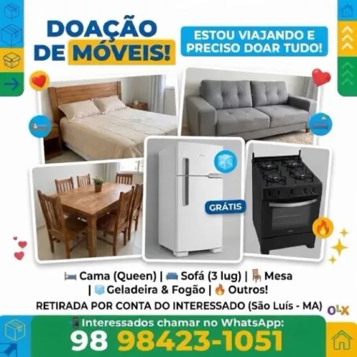 DOAÇÃO DE MÓVEIS URGENTE