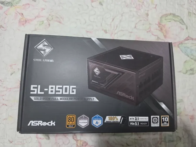 Fonte ASRock 850w SL850G 80 plus Gold (NOVA)