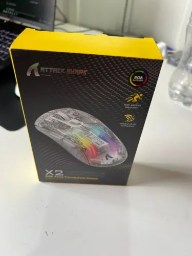 Mouse Gamer Attack Shark X2 [Lacrado] / Tri Mode, RGB