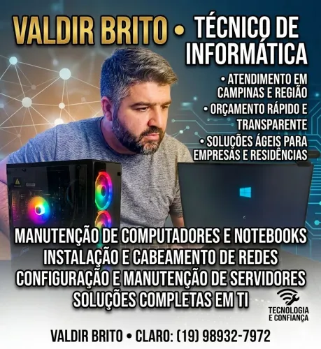 Técnico de TI Profissional: Redes, Servidores e Manutenção (Campinas)
