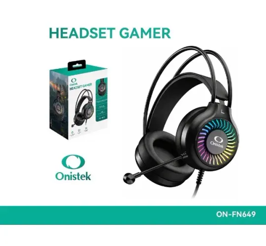 Headset Gamer Com Led Rgb Onistek