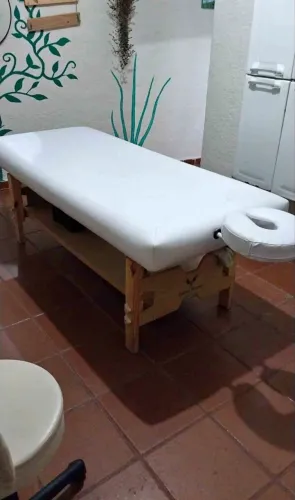 Maca de massagem, branca e fixa