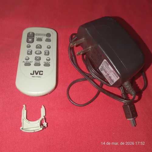 Controle Remoto e Fonte para Camera Filmadora JVC antiga