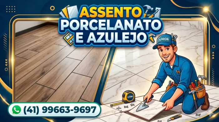 Azulejista, instalador de porcelanato, azulejo e cerâmica
