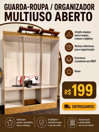Multiuso / guarda roupas aberto