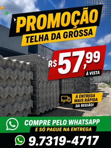 TELHA DE FIBROCIMENTO ETERNIT 