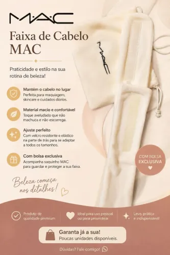 Faixa Mac maquiagem