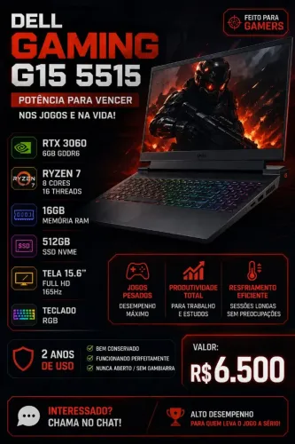 Notebook Dell Gaming G15