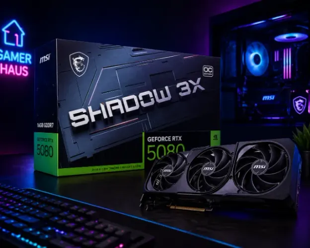 PLACA DE VÍDEO NVIDIA GeForce RTX 5080 MSI Shadow 16GB GDDR7