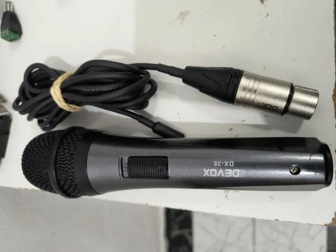Microfone Devox Dinâmico Cabo 