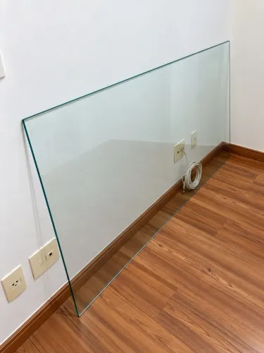 Tampo de Vidro para mesa de jantar 1,80m x 0,60m