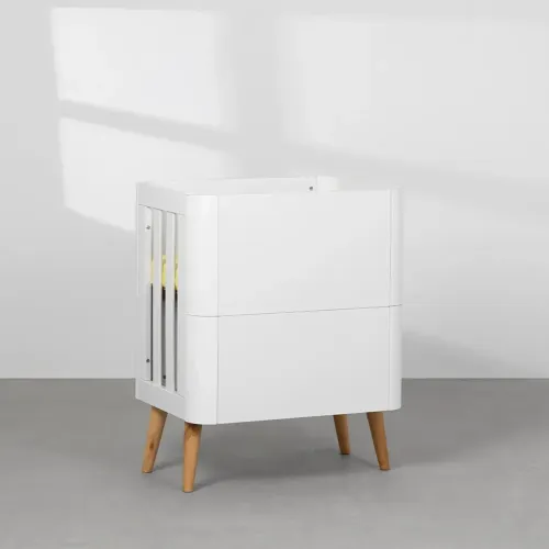 Berço branco 3 em 1 com colchão