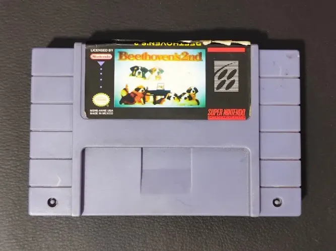 Beethoven's 2nd para Super Nintendo (SNES) Original | Cartucho Raro | Clássico Retrô