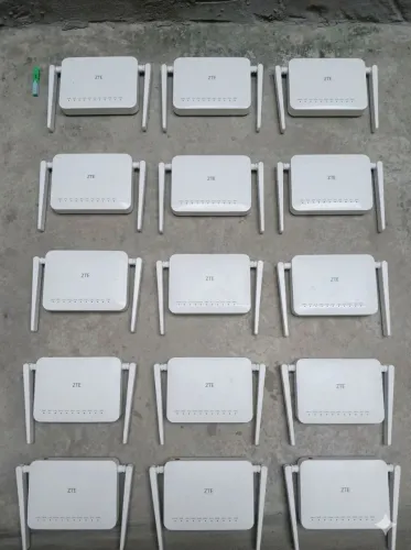Lote Kit 15 Roteadores ONU ONT ZTE Multi Pro F6201B Wi-Fi 6 GPON Com Fontes