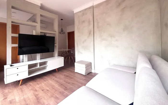 Apartamento mobiliado de 1 quarto para alugar ou vender no Cambuí, Campinas.