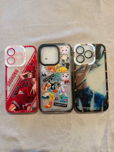 Capas de iPhone 14 Pro Pokémon vegeta slam dunk 3 por 1