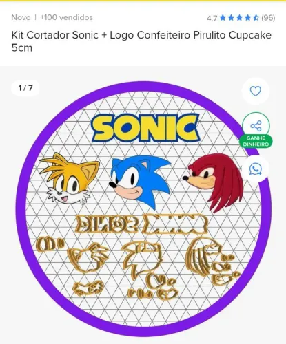 Kit cortador marcador sonic