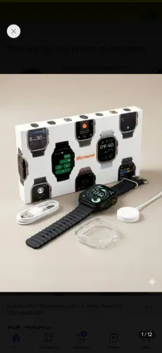 Smartwatch Microwear Ultra 5 - Novo - Completo + Case Proteção