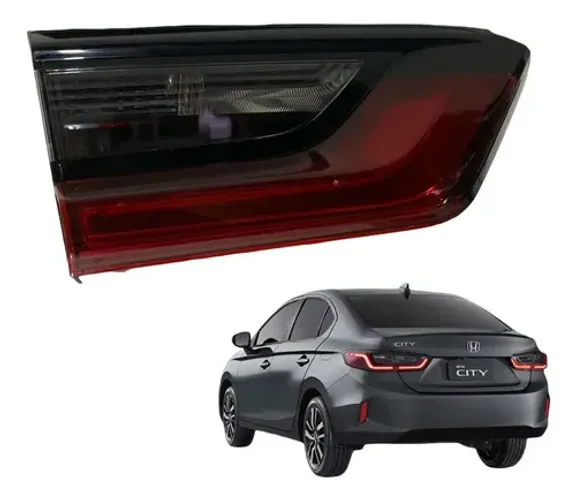 Lanterna Tampa Traseira Esquerda Honda City Sedan 2020 2023 Esquerdo/motorista Vermelho