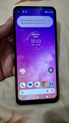 Moto One Vision 128GB / 4GB RAM - [Azul Safira / Bronze] - Muito Bem Cuidado!