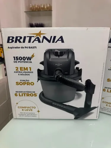 Aspirador De Pó E Água Britânia 6L 1500w Bas71 Cinza 127v