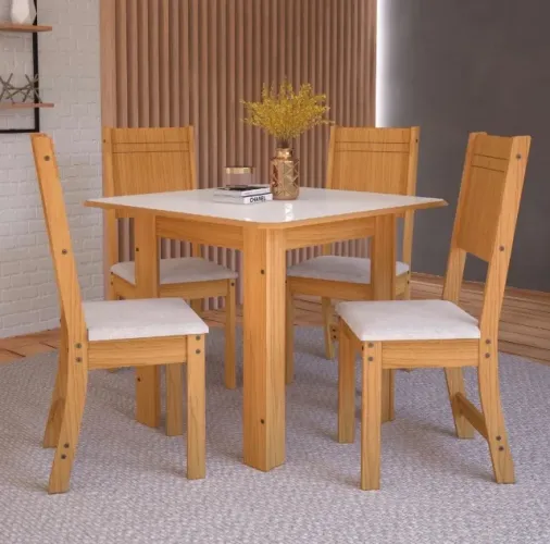 Conjunto de Jantar Varese 4 Lugares