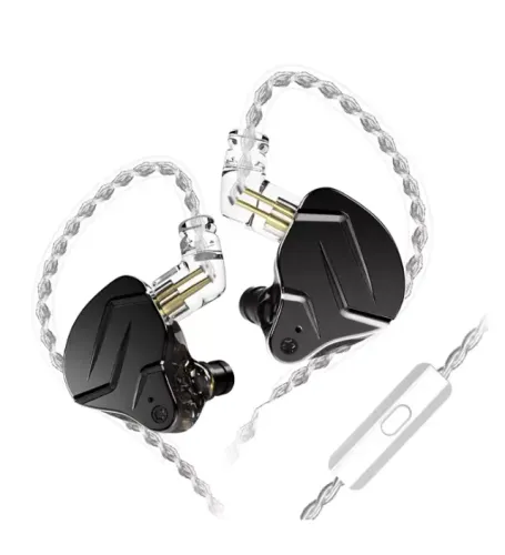 Fone De Ouvido Kz Zsn Pro X Preto Retorno De Palco Com Mic