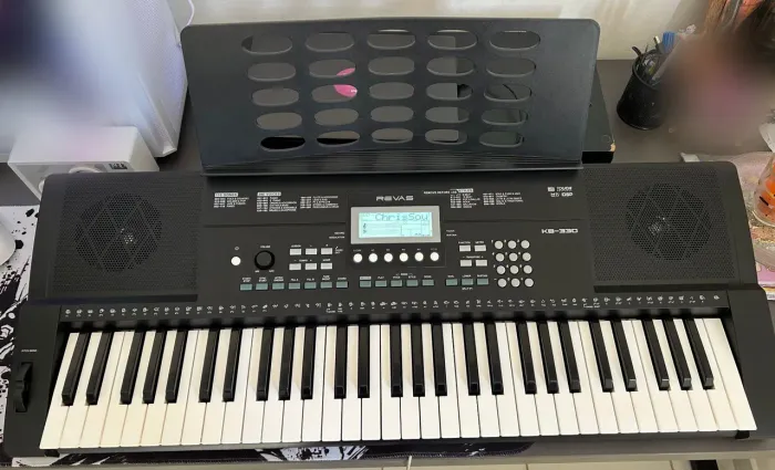 Teclado Revas KB-330 Seminovo Completo + Caixa e Acessórios