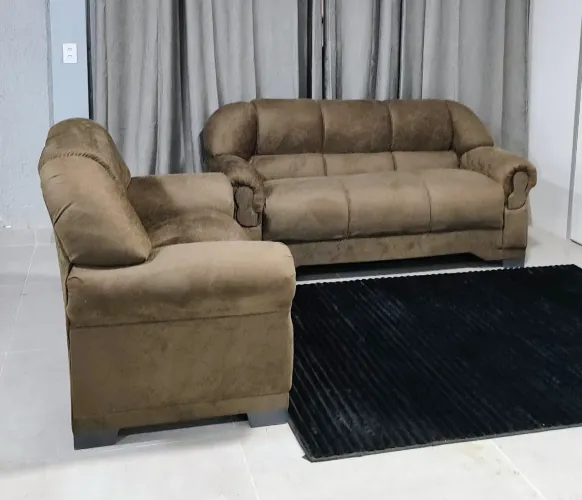 CONJUNTO DE SOFÁ 2 E 3 LUGARES NOVOS DE FÁBRICA ENTREGAMOS PARA TODO DF E ENTORNO