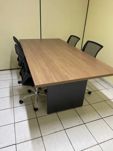 MESA REUNIAO 2.00x1.00 COM CADEIRAS ESCRITORIO - LOJA IKONMIXOFFICE