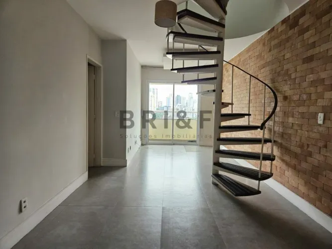 Apartamento cobertura para locação/venda, 153m², 2 quartos sendo 1 suite, 3 vagas. Brookli