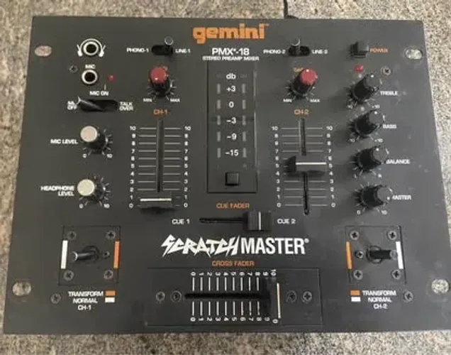 Mixer Gemini PMX-18, DJ , Mesa de Som, Música, Festa, Áudio!?