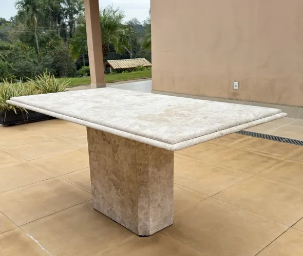 Vendo mesa 6 lugares mármore