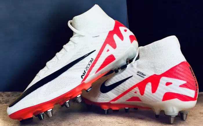 Chuteira Nike Mercurial superfly 9 Rlite sg pro profissional mista branca br 46 original -