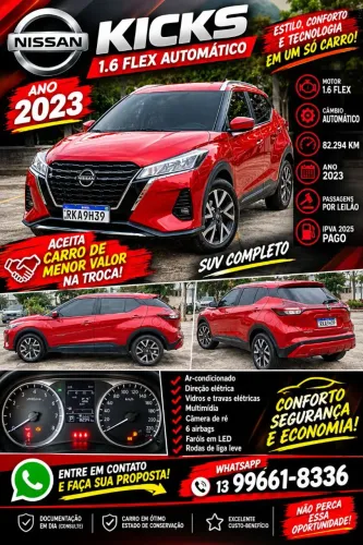 Nissan Kicks Sense 1.6 16V Flex AUT 2023